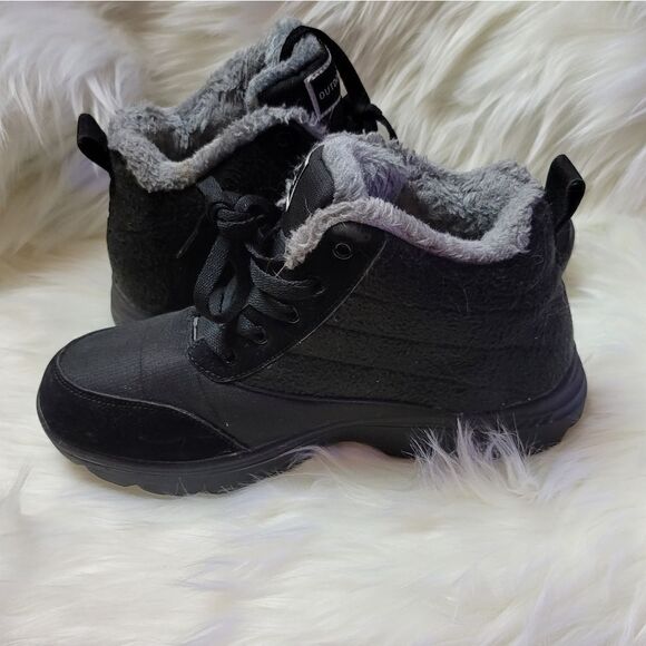 Black BomKinta Fur Lined Winter Boots. - Picture 3 of 6